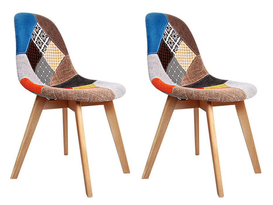 Eiffel Fabric Dining Chairs (Set of 2)