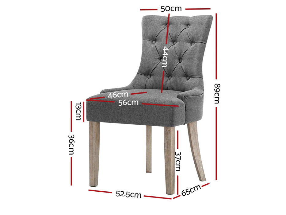 Beau Fabric Dining Chairs (Set of 2)