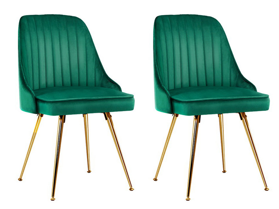 Bissam Velvet Dining Chairs (Set of 2)